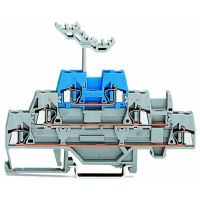 Złączka 3-piętrowa przelotowa/przelotowa/przelotowa, szary/szary/niebieski | 280-552 Wago