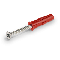 Kołek rozporowy Fi-6mm z wkrętem krzyżowym 4x35mm (opak 100szt) | UNO-06+435 Rawlplug