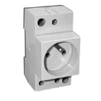 Gniazdo modułowe 2P+Z 10/16A 230V na szynę | 002414010 Eti