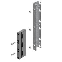 Wspornik z nośnikiem BBS 3-bieg. do szyn o rozstawie 60 mm, montaż szyn w poziomie, mocowany bezpośr | 001341802 Eti