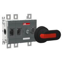 Rozłącznik izolacyjny OT250E21P 3P 250A, napęd z przodu, z wałkiem i czarną rączką IP65, montaż na | 1SCA022731R1810 ABB