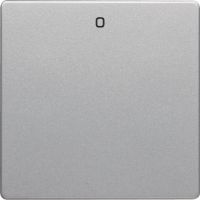 Klawisz z nadrukiem "0" do łącznika 1-klawiszowego, alu aksamit, lakierowany, Q.x | 16226084 Hager