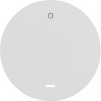 Klawisz z przezroczystą soczewką i nadrukiem "0" biały, połysk, R.1/R.3 | 16242089 Hager