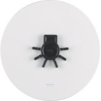 Klawisz z soczewką i wypukłym symbolem "światło" biały, połysk, R.1/R.3 | 16512049 Hager