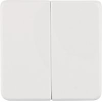 Klawisze do łącznika 2-klawiszowego, biały, IP44 | 53155299 Hager