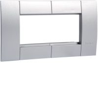 Ramka montażowa podwójna 45x45mm alu, Tehalit.WA | GT452ALU Hager