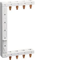 Szyna grzebieniowa kołkowa pionowa 4P 16mm2 do 2-rzędowa lewa 125mm | KCF663L Hager