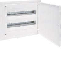 Rozdzielnica modułowa podtynkowa 2x18 IP40, drzwi pełne, Golf | VF218PD Hager