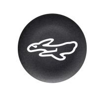 Oznaczona nasadka przycisku czarna z białym zającem Harmony XB4 | ZBA249 Schneider Electric