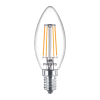Lampa LED classic 40W 470lm B35 E14 WW 2700K CL ND RFSRT4 świeczka przeźroczysta | 929001889755 Philips