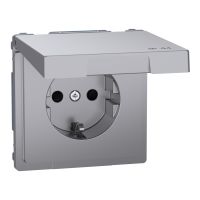 Gniazdko elektryczne SCHUKO w. hng.lid, IP44, zamknięty., screwl. term., ss., Sys.Des. | MTN2314-6036 Schneider Electric