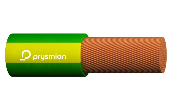 Przewód instalacyjny H07V-K (LGY) 6,0 450/750V, czerwony KRĄŻEK | 20335946 Prysmian