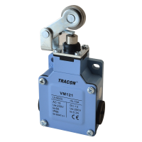 Wyłącznik krańcowy, z dźwignią i rolką metalowa obudowa 2xCO, 3A/250V AC, IP65 | VM121 Tracon