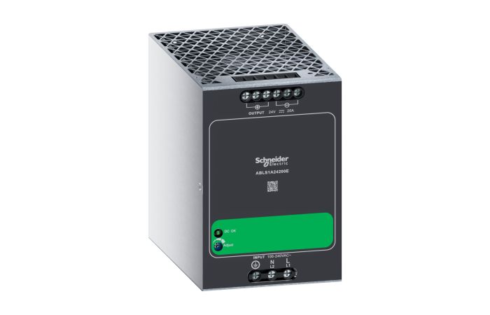 Zasilacz jednofazowy, wejście 100-240V AC, wyjście 24V DC, 480W, szyna DIN, IP20, ABLSE | ABLS1A24200E Schneider Electric