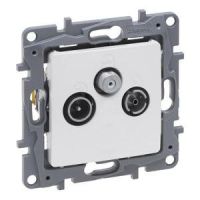 Gniazdo TV-RD-SAT przelotowe 14 DB perła, Niloe Selection | 762464 Legrand