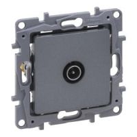 Gniazdo TV (męskie) zakończeniowe 10 DB stal, Niloe Selection | 762355 Legrand
