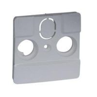 Plakietka do gniazd TV stos przez operatorów telewizji kablowych (2-3 otwory) alu, Niloe Selection | 762160 Legrand