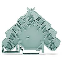 Obudowa pusta, odpowiadająca kształtem 4-przew złączce do czujników lub elem wykonawczych, szara | 280-582 Wago