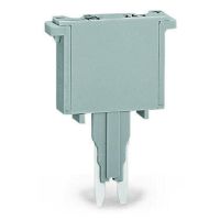 Wtyk z wlutowanym bezpiecznikiem miniaturowym 500 mA FF, szary | 280-852 Wago