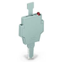 Wtyk bezpiecznikowy z uchwytem do aparatowych wkładek bezpiecznikowych, szary | 281-512/281-418 Wago