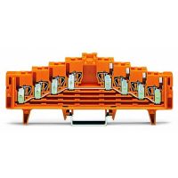 Złączka 4-piętrowa potencjałowa pomarańczowa | 727-226 Wago