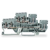 Złączka bazowa przelowtowa, 1-pinowa, szara | 870-1131 Wago