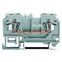 Złączka 2-przewodowa 4mm2 przelotowa, niebieski | 880-904 Wago