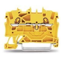 Złączka 2-przewodowa 1,5mm2 przelotowa, żółty | 2001-1206 Wago