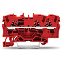 Złączka 3-przewodowa przelotowa 4mm2, czerwona | 2004-1303 Wago