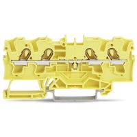 Złączka przelotowa 4-przewodowa 4mm2, żółty | 2004-1406 Wago