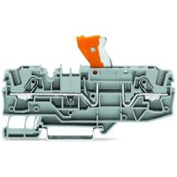 Złączka 2-przewodowa rozłączalna, 6mm2, z możliwością pomiaru, szara TOPJOBS | 2006-1671 Wago