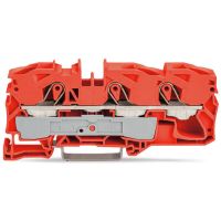 Złączka 3-przewodowa przelotowa 16mm2, pomarańczowa | 2016-1302 Wago