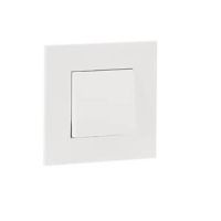 Gniazdo SCHUKO z zabezpieczeniem przed dziećmi z klapką bezśrubowe proste, Mec Q45, biały mat | 45127SBM Efapel