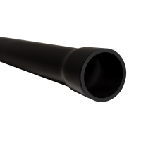 Rura osłon gładka przepustowa z kielichem ROS-Zł-M 110/5,0 450N RHDPE sztywna,czarna(6m/48szt) | 11182 TT Plast