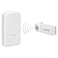 Dzwonek bezprzewodowy DISCO DC bateryjny z learning system, biały | OR-DB-KH-122 Orno