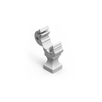 Uchwyt plastikowy z zatrzaskiem, 120.1 RAL 7035 | 12000108 Elko-Bis