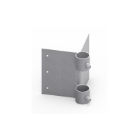 Uchwyt wysięgnika do ściany narożny Fi-54,5 90st | 42000102 Elko-Bis