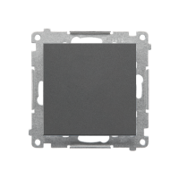 Łącznik schodowy z podświetleniem LED (moduł) 10AX 250V, szybkozłącza, Grafitowy mat Simon 55 | TW6L.01/X/116 Kontakt Simon