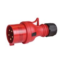 Wtyczka przenośna prosta 32A 5P 400V IP44 TWIST WPP TYP B 32/5 czerwona 922085 | 922085 Elektromet