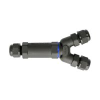 Złączka kablowa trójnik SPNTY 525 5x2,5 250V 16A IP68 czarna | 39.526 Elektro-Plast Opatówek