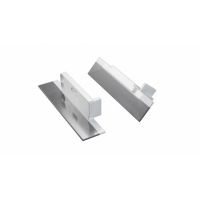 ALU Zaślepka LUMINES ZATI srebrna anodowana z otworem prawa | 12-0915-10 LED Labs