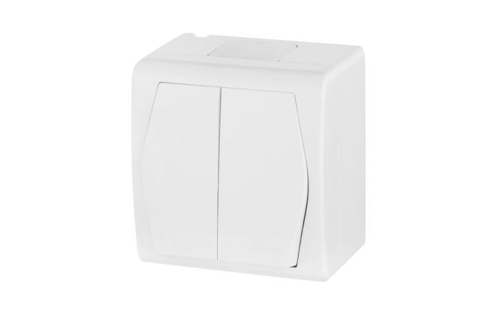 Łącznik hermetyczny natynkowy świecznikowy IP44, biały, Hermes 2 | 1002-00 Elektro-Plast Nasielsk