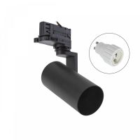 Oprawa na szynoprzewód MADARA MINI II GU10 3F GU10 250V IP20 56,5x121x172mm czarna | SLIP003007 Wojnarowscy