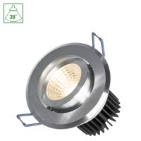 Oprawa FIALE II 6W COB 38ST 230V NW oczko LED pierścień szczotkowane aluminium | SLI021030NW Wojnarowscy