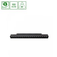 Oprawa LED GRID M  na szynoprzewód 303x23x42mm 17W 35st czarny 5 lat gw. CASAMBI system SHIFT | WLD+40012_CASAMBI Wojnarowscy