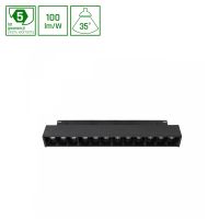 Oprawa LED GRID S  na szynoprzewód 204x23x42mm 12W 35st czarny 5 lat gw. CASAMBI system SHIFT | WLD+40011_CASAMBI Wojnarowscy