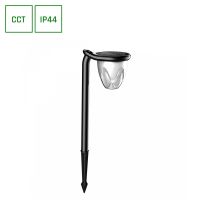 Oprawa solarna SOLARA BRILO 1W 100lm CCT 3000/4000/6000K IP44 wbijana/naścienna czarna  | SLI052001CCT Wojnarowscy