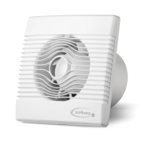 Wentylator ścienny osiowy Premium 100 S włączany ręcznie | 01-013 Airroxy