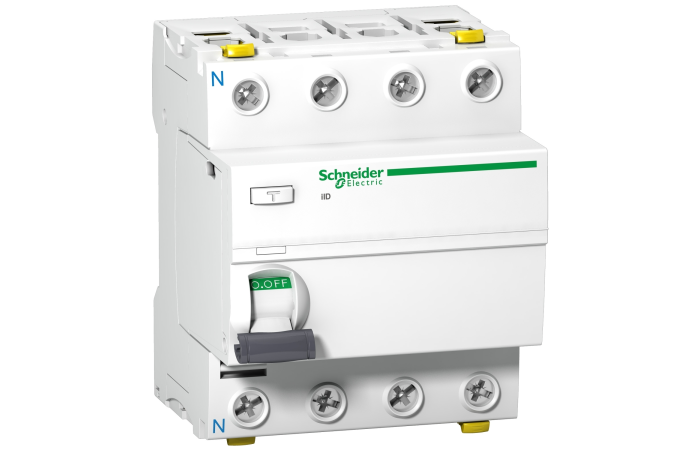 Wyłącznik różnicowoprądowy 4P 63A 30mA typ AC, iID-63-4-30-AC, Acti 9 | A9Z11463 Schneider Electric