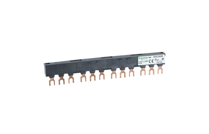 Listwa łączeniowa na szynę 3P 63A 45mm, 4 odpływy, TeSys K, D | GV2G445 Schneider Electric